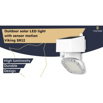 Kültéri napelemes LED fény Viking SR12/2000lm / napelemes /3000K 4000K (meleg és nappali fehér) Kültéri napelemes LED fény Viking SR12/2000lm / napelemes /3000K 4000K (meleg és nappali fehér)