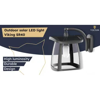 Kültéri napelemes LED fény Viking SR10W/350lm / napelemes / 4000K (nappali fehér)/ 4 üzemmódban