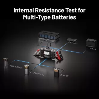 TOPDON Autó akkumulátor tesztelő BT600P/3,5" kijelző/5200mAh/6V,12V,24V