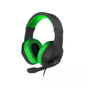 Genesis Argon 200, fekete-zöld színű sztereó játék headset