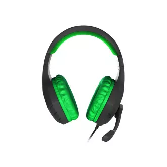 Genesis Argon 200, fekete-zöld színű sztereó játék headset