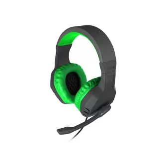 Genesis Argon 200, fekete-zöld színű sztereó játék headset