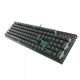 Genesis Gaming mechanikus billentyűzet THOR 300/RGB/Outemu kék/vezeték nélküli USB/US elrendezés/fekete