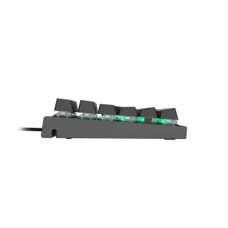 Genesis Gaming mechanikus billentyűzet THOR 300/RGB/Outemu kék/vezeték nélküli USB/US elrendezés/fekete