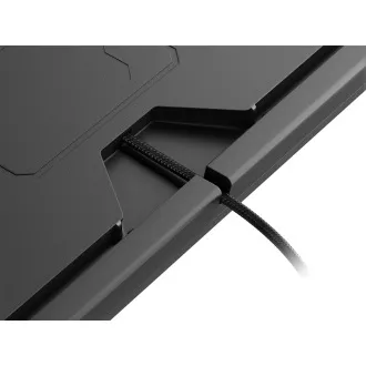 Genesis Gaming mechanikus billentyűzet THOR 300/RGB/Outemu kék/vezeték nélküli USB/US elrendezés/fekete