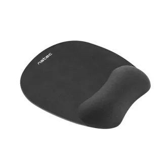 Natec CHIPMUNK ergonomikus egérpad, memóriahab, fekete, 230x200 mm, 230x200 mm