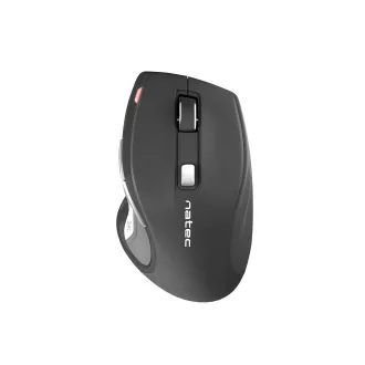 Natec optikai egér JAGUAR/2400 DPI/Ergonomikus/kék sáv/jobbkezes/vezeték nélküli USB/fekete Natec optikai egér JAGUAR/2400 DPI/Ergonomikus/kék sáv/jobbkezes/vezeték nélküli USB/fekete