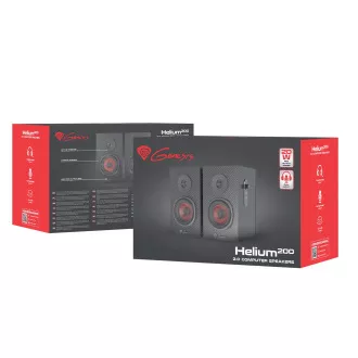 Genesis Gaming hangszórók HELIUM 200/Stereo/20W/Fekete-Vörös
