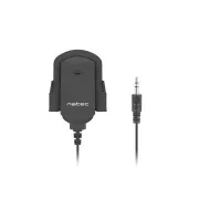 Natec Fox mikrofon, öntapadós rögzítés, 3,5 mm-es csatlakozó, 1,8m