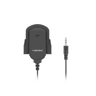 Natec Fox mikrofon, öntapadós rögzítés, 3,5 mm-es csatlakozó, 1,8m