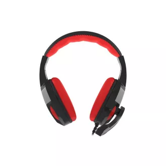 Genesis Argon 110, fekete-piros, 2x jack csatlakozóval ellátott sztereó játék headset
