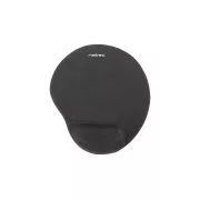 Ergonómikus gél egérpad Natec Marmot, fekete, 245x225 mm