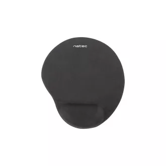 Ergonómikus gél egérpad Natec Marmot, fekete, 245x225 mm