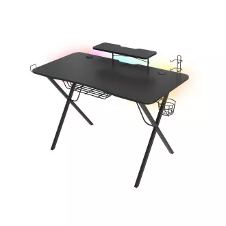 Genesis Holm 300 RGB - játékasztal RGB háttérvilágítással, 3xUSB 3.0, vezeték nélküli mobil töltővel Genesis Holm 300 RGB - játékasztal RGB háttérvilágítással, 3xUSB 3.0, vezeték nélküli mobil töltővel