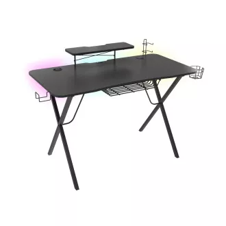 Genesis Holm 300 RGB - játékasztal RGB háttérvilágítással, 3xUSB 3.0, vezeték nélküli mobil töltővel Genesis Holm 300 RGB - játékasztal RGB háttérvilágítással, 3xUSB 3.0, vezeték nélküli mobil töltővel
