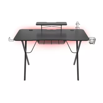 Genesis Holm 300 RGB - játékasztal RGB háttérvilágítással, 3xUSB 3.0, vezeték nélküli mobil töltővel Genesis Holm 300 RGB - játékasztal RGB háttérvilágítással, 3xUSB 3.0, vezeték nélküli mobil töltővel