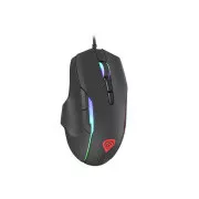 Genesis Gaming optikai egér XENON 220 G2/RGB/Hering/Optikai/Optikai/Jobbkezes/12 400 DPI/Vezeték nélküli USB/Fekete