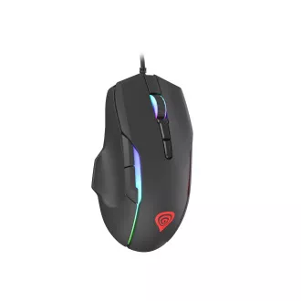 Genesis Gaming optikai egér XENON 220 G2/RGB/Hering/Optikai/Optikai/Jobbkezes/12 400 DPI/Vezeték nélküli USB/Fekete Genesis Gaming optikai egér XENON 220 G2/RGB/Hering/Optikai/Optikai/Jobbkezes/12 400 DPI/Vezeték nélküli USB/Fekete