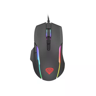 Genesis Gaming optikai egér XENON 220 G2/RGB/Hering/Optikai/Optikai/Jobbkezes/12 400 DPI/Vezeték nélküli USB/Fekete Genesis Gaming optikai egér XENON 220 G2/RGB/Hering/Optikai/Optikai/Jobbkezes/12 400 DPI/Vezeték nélküli USB/Fekete