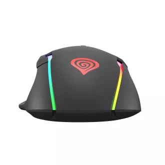 Genesis Gaming optikai egér XENON 220 G2/RGB/Hering/Optikai/Optikai/Jobbkezes/12 400 DPI/Vezeték nélküli USB/Fekete Genesis Gaming optikai egér XENON 220 G2/RGB/Hering/Optikai/Optikai/Jobbkezes/12 400 DPI/Vezeték nélküli USB/Fekete