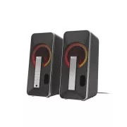 Genesis Gaming hangszórók HELIUM 100/RGB/Stereo/10W/Fekete-ezüst