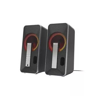 Genesis Gaming hangszórók HELIUM 100/RGB/Stereo/10W/Fekete-ezüst