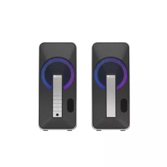 Genesis Gaming hangszórók HELIUM 100/RGB/Stereo/10W/Fekete-ezüst