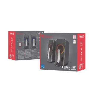 Genesis Gaming hangszórók HELIUM 100/RGB/Stereo/10W/Fekete-ezüst