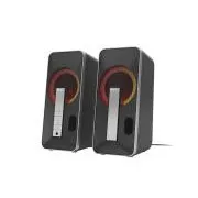 Genesis Gaming hangszórók HELIUM 100/RGB/Stereo/10W/Fekete-ezüst