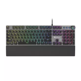 Genesis Gaming mechanikus billentyűzet THOR 380/RGB/Outemu kék/vezeték nélküli USB/US elrendezés/fekete