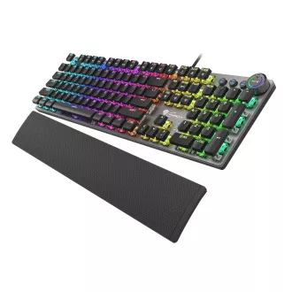 Genesis Gaming mechanikus billentyűzet THOR 380/RGB/Outemu kék/vezeték nélküli USB/US elrendezés/fekete