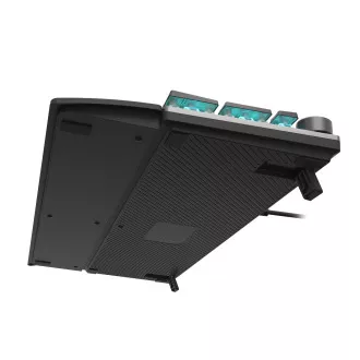 Genesis Gaming mechanikus billentyűzet THOR 380/RGB/Outemu kék/vezeték nélküli USB/US elrendezés/fekete