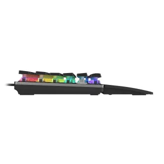 Genesis Gaming mechanikus billentyűzet THOR 380/RGB/Outemu kék/vezeték nélküli USB/US elrendezés/fekete
