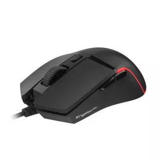 Genesis Gaming Optikai egér KRYPTON 220/RGB/6400 DPI/Hering/Optikai/6,000 DPI/Vezeték nélküli USB/Fekete