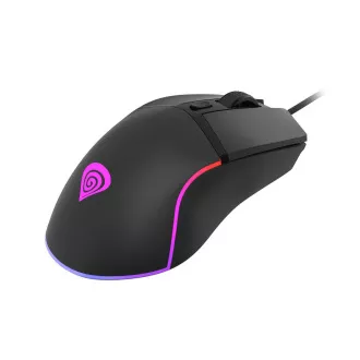 Genesis Gaming Optikai egér KRYPTON 220/RGB/6400 DPI/Hering/Optikai/6,000 DPI/Vezeték nélküli USB/Fekete