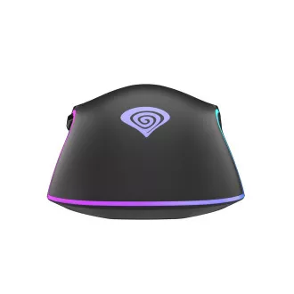 Genesis Gaming Optikai egér KRYPTON 220/RGB/6400 DPI/Hering/Optikai/6,000 DPI/Vezeték nélküli USB/Fekete