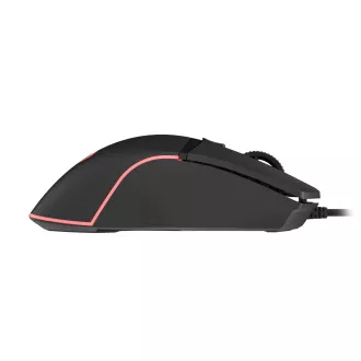 Genesis Gaming Optikai egér KRYPTON 220/RGB/6400 DPI/Hering/Optikai/6,000 DPI/Vezeték nélküli USB/Fekete