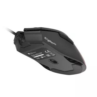 Genesis Gaming Optikai egér KRYPTON 220/RGB/6400 DPI/Hering/Optikai/6,000 DPI/Vezeték nélküli USB/Fekete