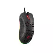 Genesis Gaming Optikai egér KRYPTON 555/RGB/8000 DPI/Német/Optikai/8000 DPI/Vezeték nélküli USB/Fekete