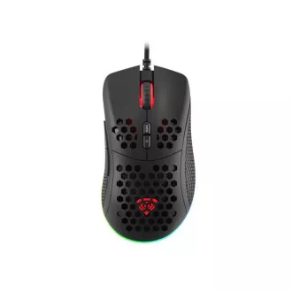 Genesis Gaming Optikai egér KRYPTON 555/RGB/8000 DPI/Német/Optikai/8000 DPI/Vezeték nélküli USB/Fekete