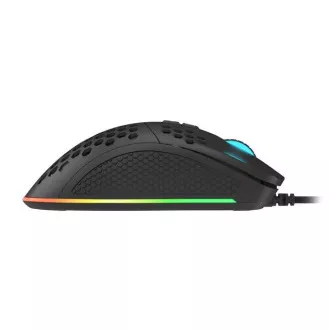 Genesis Gaming Optikai egér KRYPTON 555/RGB/8000 DPI/Német/Optikai/8000 DPI/Vezeték nélküli USB/Fekete