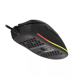 Genesis Gaming Optikai egér KRYPTON 555/RGB/8000 DPI/Német/Optikai/8000 DPI/Vezeték nélküli USB/Fekete