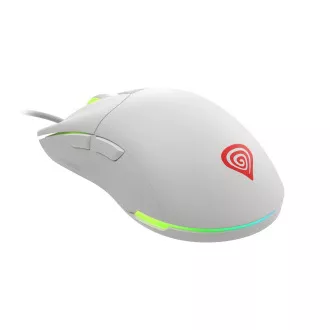 Genesis Gaming Optikai egér KRYPTON 750/RGB/8000 DPI/Hering/Optikai/8000 DPI/Vezeték nélküli USB/Fehér