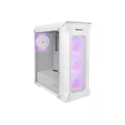 Számítógépes tok Genesis IRID 505 ARGB V2/Midi Tower/Transpar./Fehér