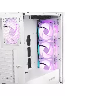 Számítógépes tok Genesis IRID 505 ARGB V2/Midi Tower/Transpar./Fehér