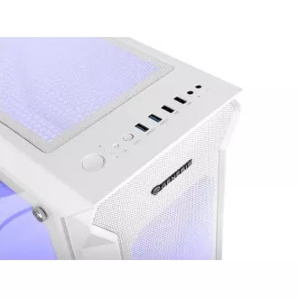 Számítógépes tok Genesis IRID 505 ARGB V2/Midi Tower/Transpar./Fehér