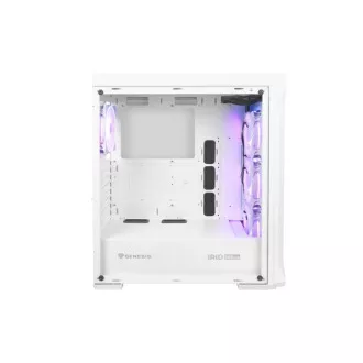 Számítógépes tok Genesis IRID 505 ARGB V2/Midi Tower/Transpar./Fehér