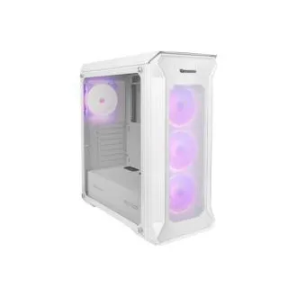 Számítógépes tok Genesis IRID 505 ARGB V2/Midi Tower/Transpar./Fehér