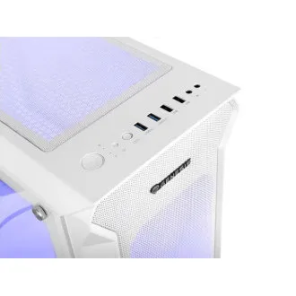 Számítógépes tok Genesis IRID 505 ARGB V2/Midi Tower/Transpar./Fehér
