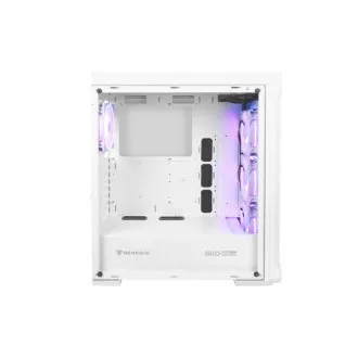 Számítógépes tok Genesis IRID 505 ARGB V2/Midi Tower/Transpar./Fehér